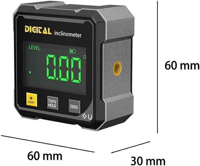 Medidor digital de ángulo magnético 4 lados miniatura 2