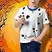Old Glory Halloween Dalmatian Costume Blue Collar All Over Youth T Shirt Multi Ylarge