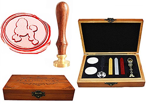 MNYR Vintage Lovely Poodle Animal Pet Gift Card Sealing Luxury Wood Box Art Wax Seal Sealing Stamp Decorative Wedding Invitation Gift Stationary Envelope Custom Picture Wax Seal Sealing Stamp Set MNYR Vintage Lovely Poodle Animal Pet Gift Card Sealing Luxury Wood Box Art Wax Seal Sealing Stamp Decorative Wedding Invitation Gift Stationary Envelope Custom Picture Wax Seal Sealing Stamp Set