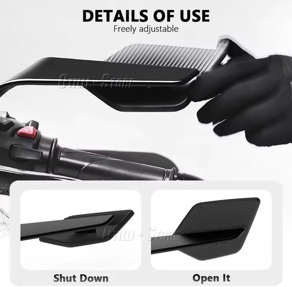 For Ducati Monster 821 937 SP New Motorcycle Rear View Mirrors Adjustable Aluminum Mirror Accessories Monster 1200 R/S