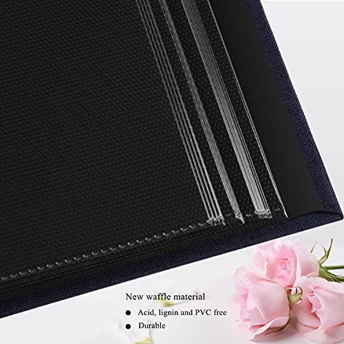 Nescl Photo Album 4X6 Photos Hold 408 Slip-In Acid-Free Black Pockets Picture Book, Linen Cover Small Photo Albums For Wedding Anniversary Family Baby Vacation Christmas Gifts (Blue) #TOP7