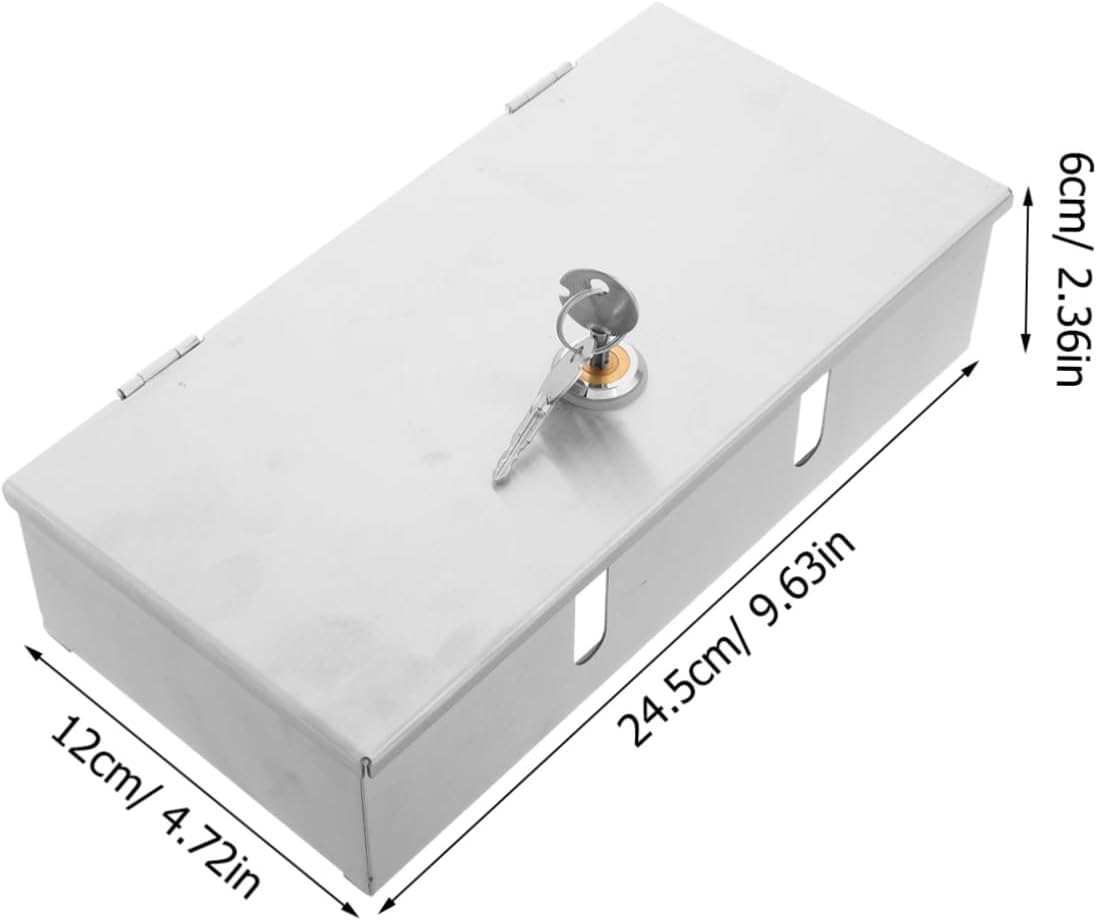 Stainless Steel Outdoor Outlet Covers Lock Dual Socket Weatherproof Box for Electric Vehicle Charging and Needs