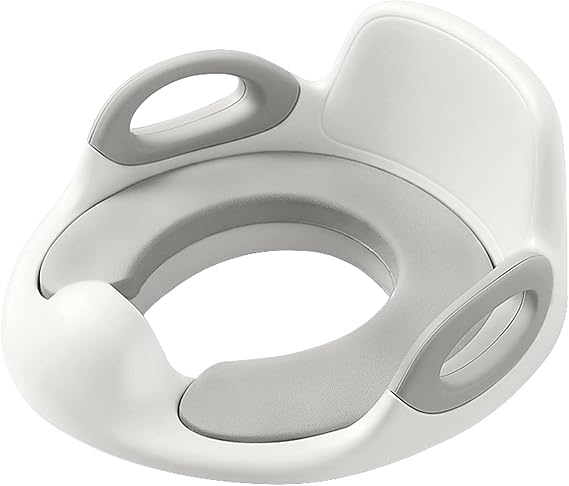 NAIZY Potty Training & Step Stools,Seats NAIZY Kids Potty Training Toilet Seat Toddler PP + PU Anti-Slip Potty Urinal Trainer with Handle and Splash Guard Baby Toilet Boys and Girls Toilet Seat 1-8 Years Child, White