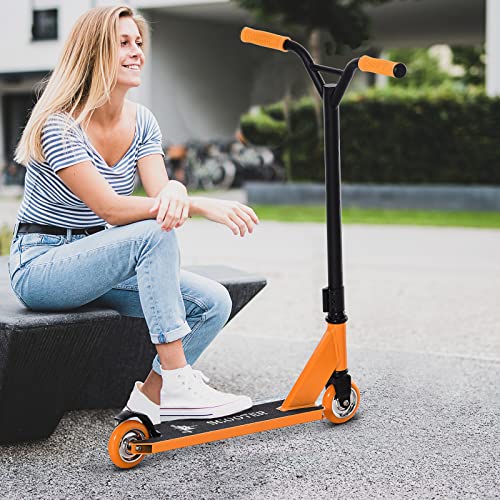 HOMCOM Stuntstep met ABEC-7 voor kinderen ouder dan 14 jaar oud, kick scooter, fun scooter met dek, rubberen handgrepen… - Afbeelding 3