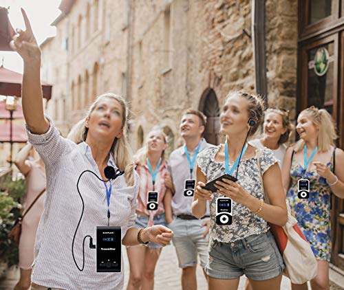 Exmax Wireless Tour Guide Microphone Church Translation System Atg-100T 195-230Mhz Interpretation Systems For Meetings Houses Of Worship Schools Municipal Buildings(1 Transmitter 1 Receivers) #TOP1