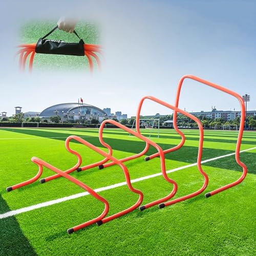 Haies d'agilité de football pour entraînement dans le jardin, parcours enfant 56425