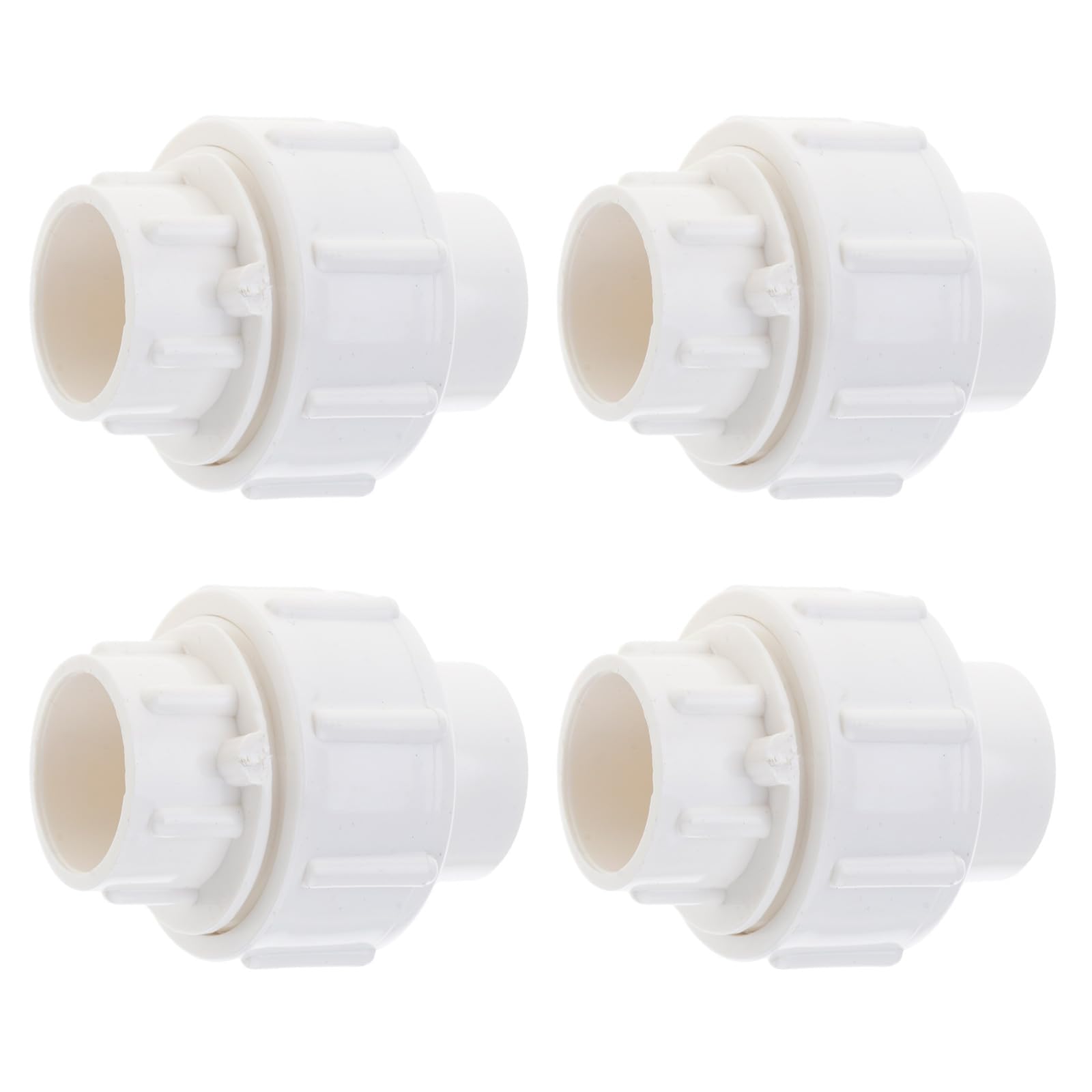 Newft 20Mm 4Pcs Garden Irrigation Water Pipe Fittings Aquarium Fish Tanks Tube Joint Resistant Pvc Plumbing Fitting Equal Coupling Water Pipe Straight Connector