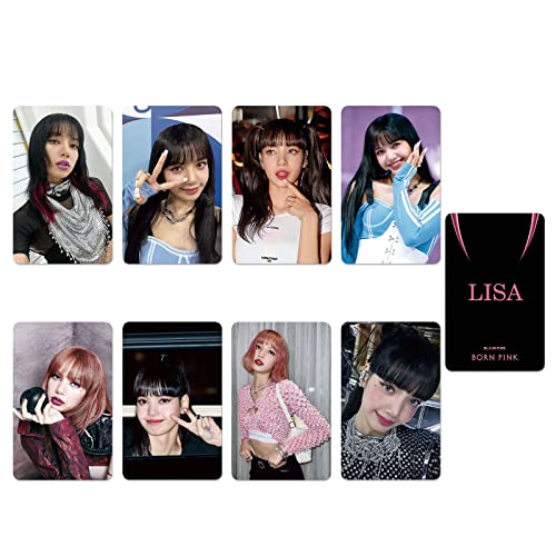 Kpop Black Pink New Album Born Pink Merchandise Lisa Gift Box Photocards Lanyard Sticker Pack For Fans #TOP4