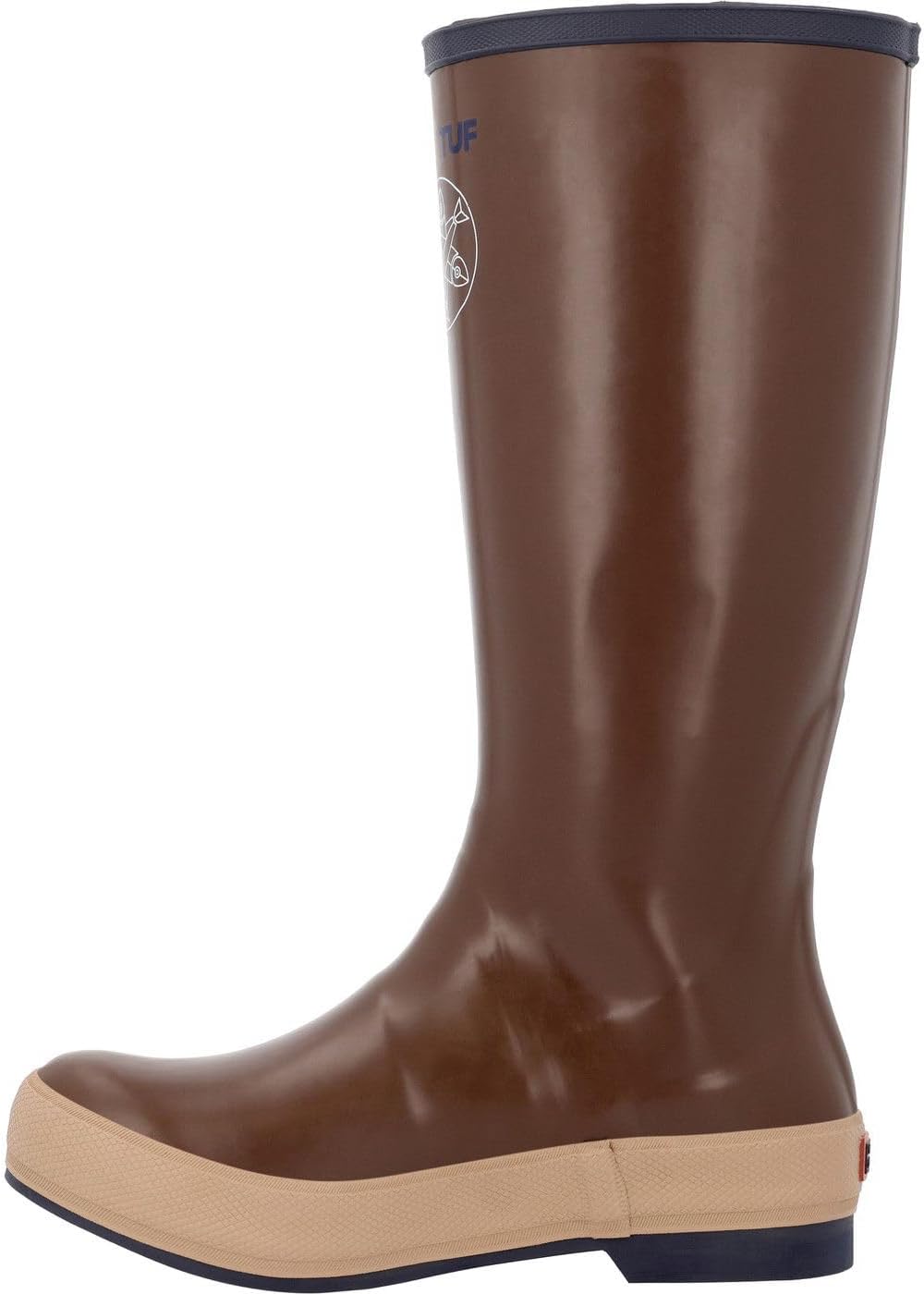 XTRATUF 15” Women’s Salmon Sisters Legacy Boot - Size 7, Legacy Brown Kelp - 100% Waterproof Latex Rubber Footwear - Slip & Chemical-Resistant Protection - Cushion Insoles
