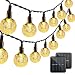 VMANOO Christmas Solar Powered Globe Lights,30 LED (19.7 Feet) Globe Ball Fairy String Light for Outdoor, Xmas Tree, Garden, Patio, Home, Lawn, Holiday,Decor, Waterproof, 2-Pack (Warm White)