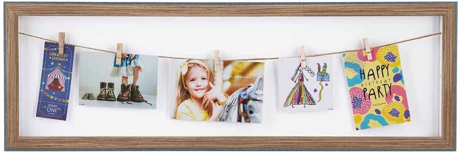 LADONNA Natural Interior Box Frame, Navy