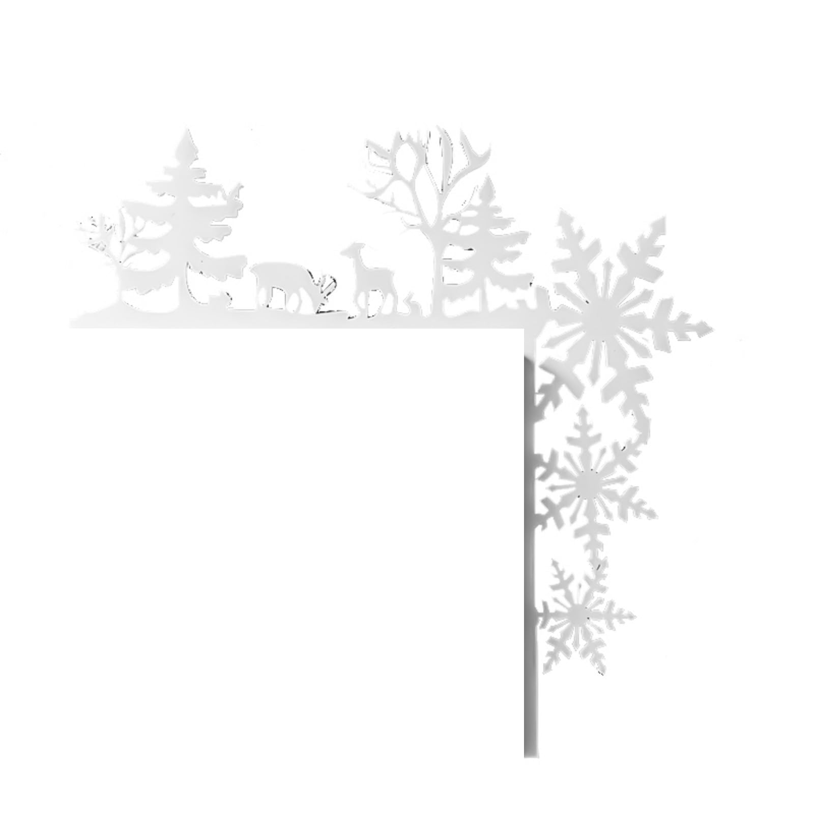 Jazuaiao Snowflake Deer Eatin Christmas Door Frame Decoration With Multiple Designs Door Frame Decoration Christmas Wall Art Upgrades For Holidays Cheer Decors