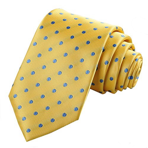Image of KissTies Mens Necktie Polka Dot Ties For Men Classic Dressing Tie + Gift Box