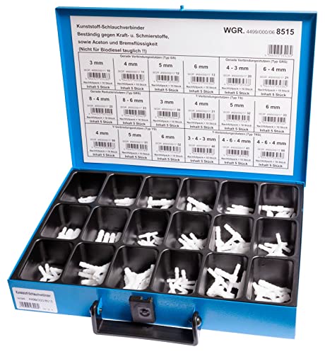 Preisvergleich Produktbild Dresselhaus Kunststoff-Schlauchverbinder-Sortiment 90-teilig 4044325939269