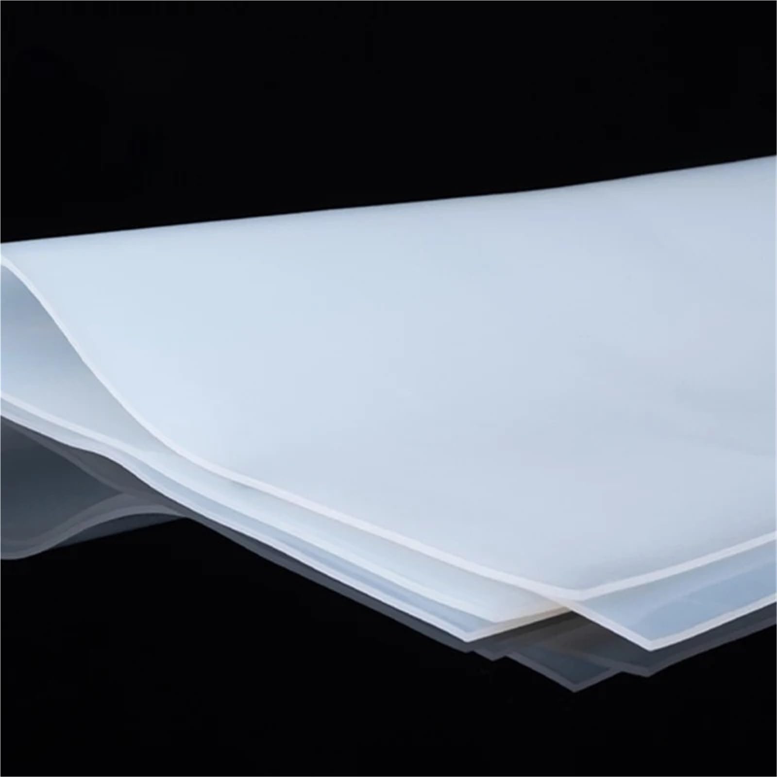 Hoja de caucho de silicona translúcida, Tamaños múltiples de alta temperatura la hoja 0.5-30m m junta goma silicona(1.5x600x600mm)