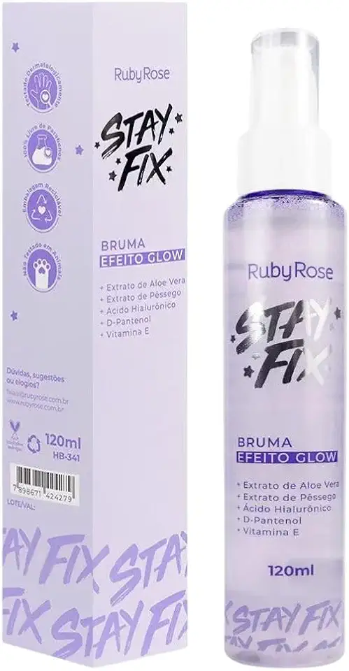 BRUMA FIXADORA GLOW STAY FIX HB341 RUBYROSE