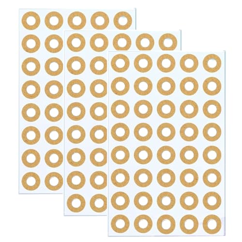 800Pcs/ 20 Sheets Self-Adhesive Hole Reinforcement Stickers 1/4" Diameter Hole