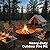 KOL 35" Dia. Heavy-Duty Fire Pit - Pre-Rusted Corten Steel Round Firepit Large Fire Bowl with Stand - Weathering Steel Wood Burning Fireplaces for Outside Backyard Deck Party Bonfire
