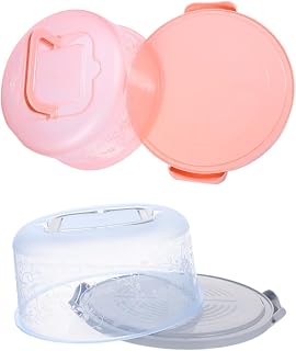 2 Pack Blue PP Handled Cake Box for Dessert Storage