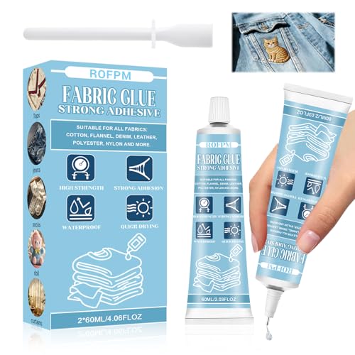 Pegamento Textil Extrafuerte, Pegamento para Tela, Transparente Fuerte, Lavable a Máquina, Cuero, Adhesivo de Tela Líquida, Adhesivo para Tejidos, Algodón, Cuero, Vaqueros