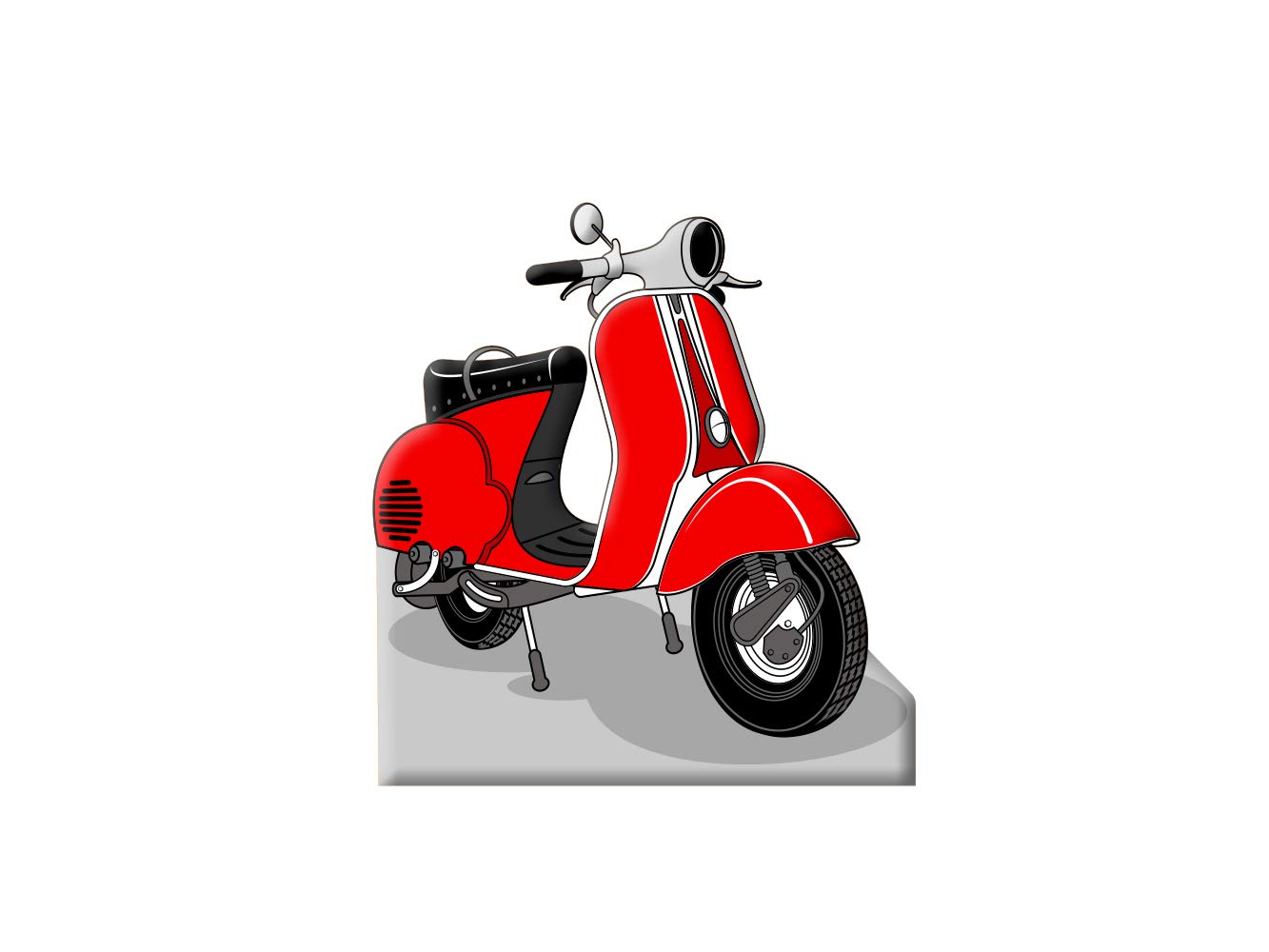 Oedim Photocall para Bodas en Cartón Moto Rojo 150x150cm | Photocall Moto Rojo | Photocall Económico y Original | Photocall Troquelado