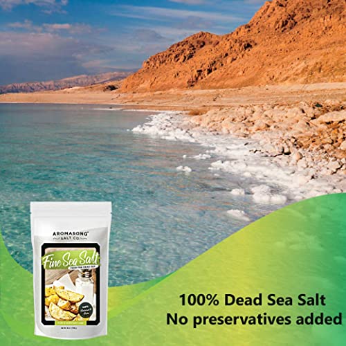 Aromasong Popcorn Salt 2.4 Lb - Extra Fine Sea Salt With 2.4 Lb Fine Grain Sea Salt 100% Natrual & Organic, Great For Pop Corn, Nuts, French Fries, Cheese & Butter. #TOP2