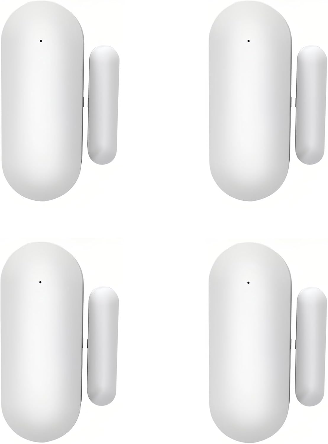Mengshen 4 Pack Zigbee Door Open Alarm Sensor Home Smart Automation Zigbee Connection Kids Home Security Compatible with Apple HomeKit Alexa