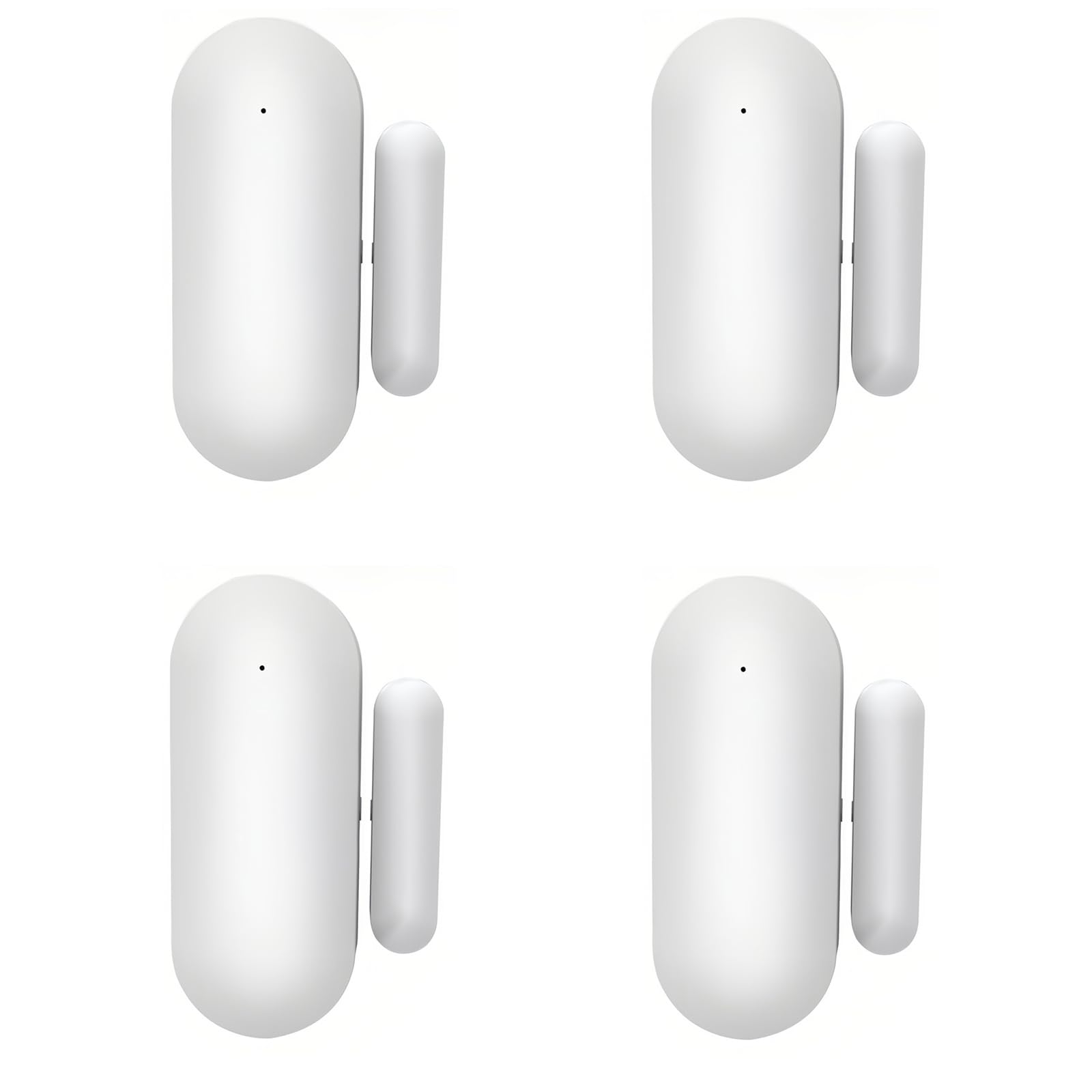 Mengshen 4er-Pack Zigbee Türöffnungsalarm Sensor Smart Home Automatisierung Zigbee Verbindung Kindersicherheit Kompatibel mit Apple HomeKit und Alexa