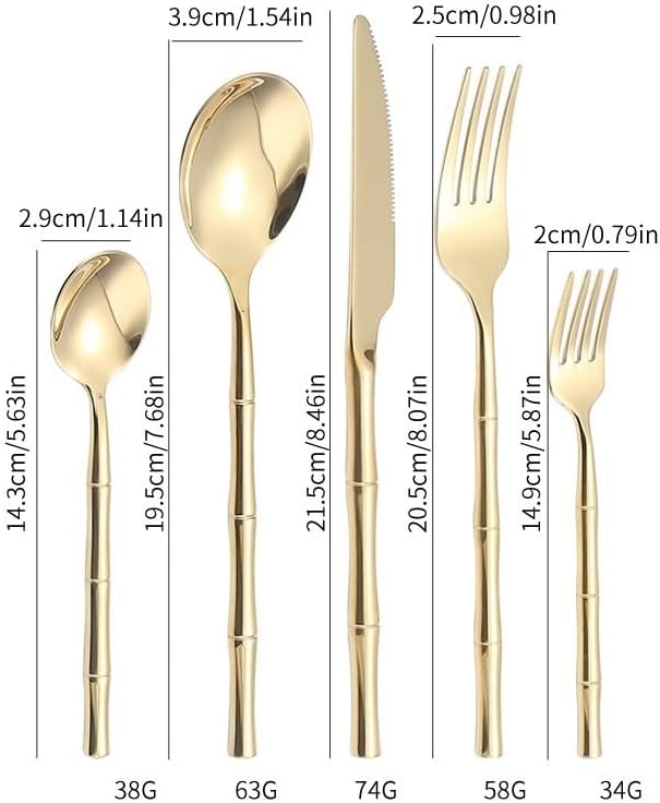 シルバーウェアフラットウェアカトラリーセット、5/20/30/40/50/60個304ステンレススチールカトラリーセットハンドルナイ