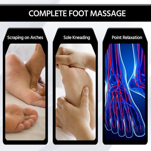 Image of Lifelong Foot Massager Machine for Pain Relief with Kneading function - Also used as Leg Calf Massager - Corded Electric Foot Massage Machine for Home with Customizable Settings (LLM72, Brown)