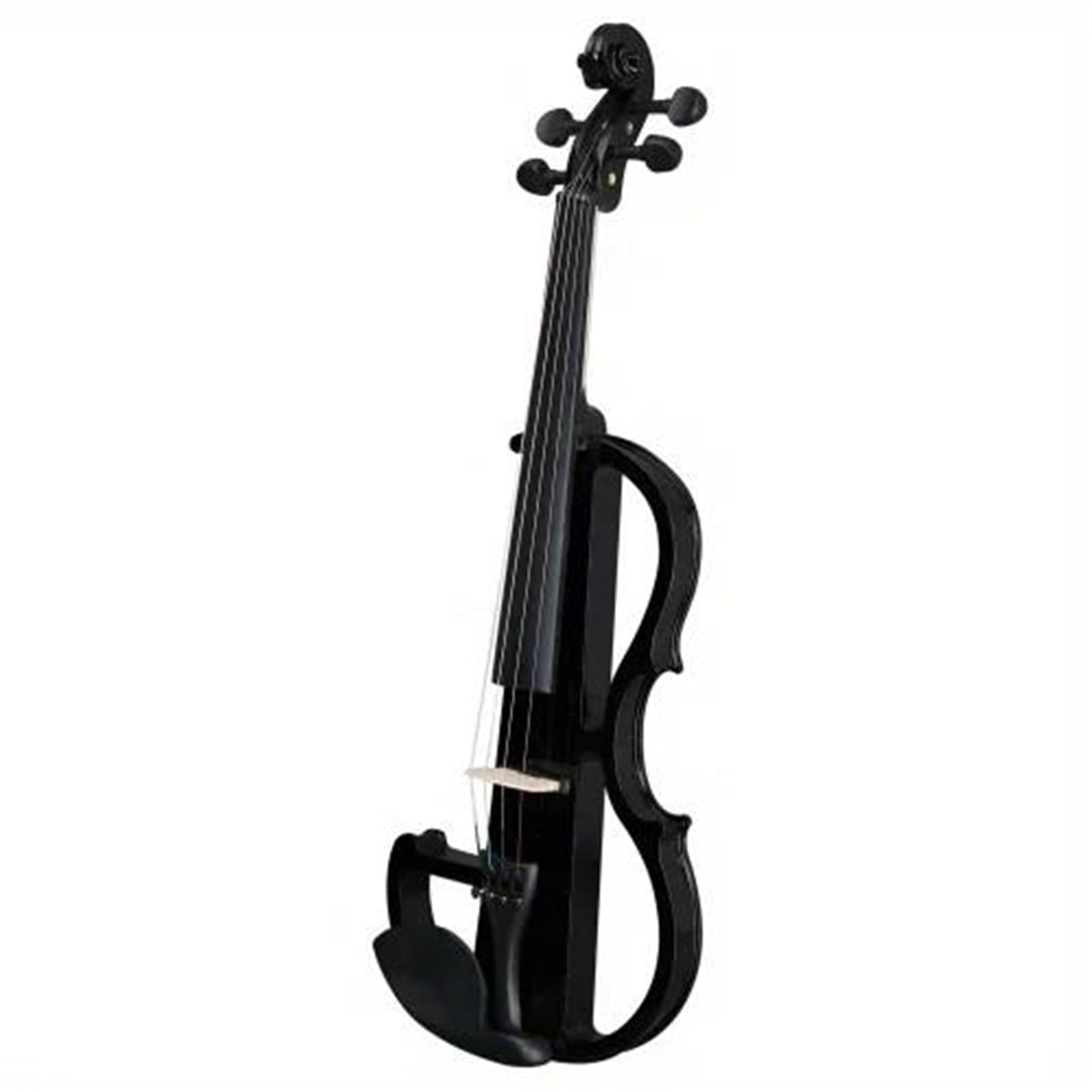 Violons Violon Électrique Silencieux De Taille Standard Avec Étui Archet Et Cordelette Connexion Noir