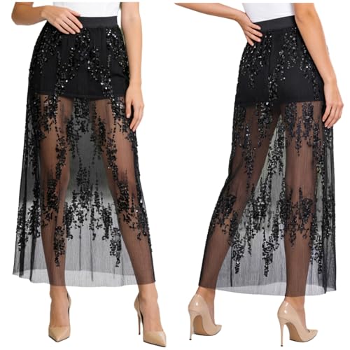 Robe trapèze de bal élégante en paillettes scintillantes