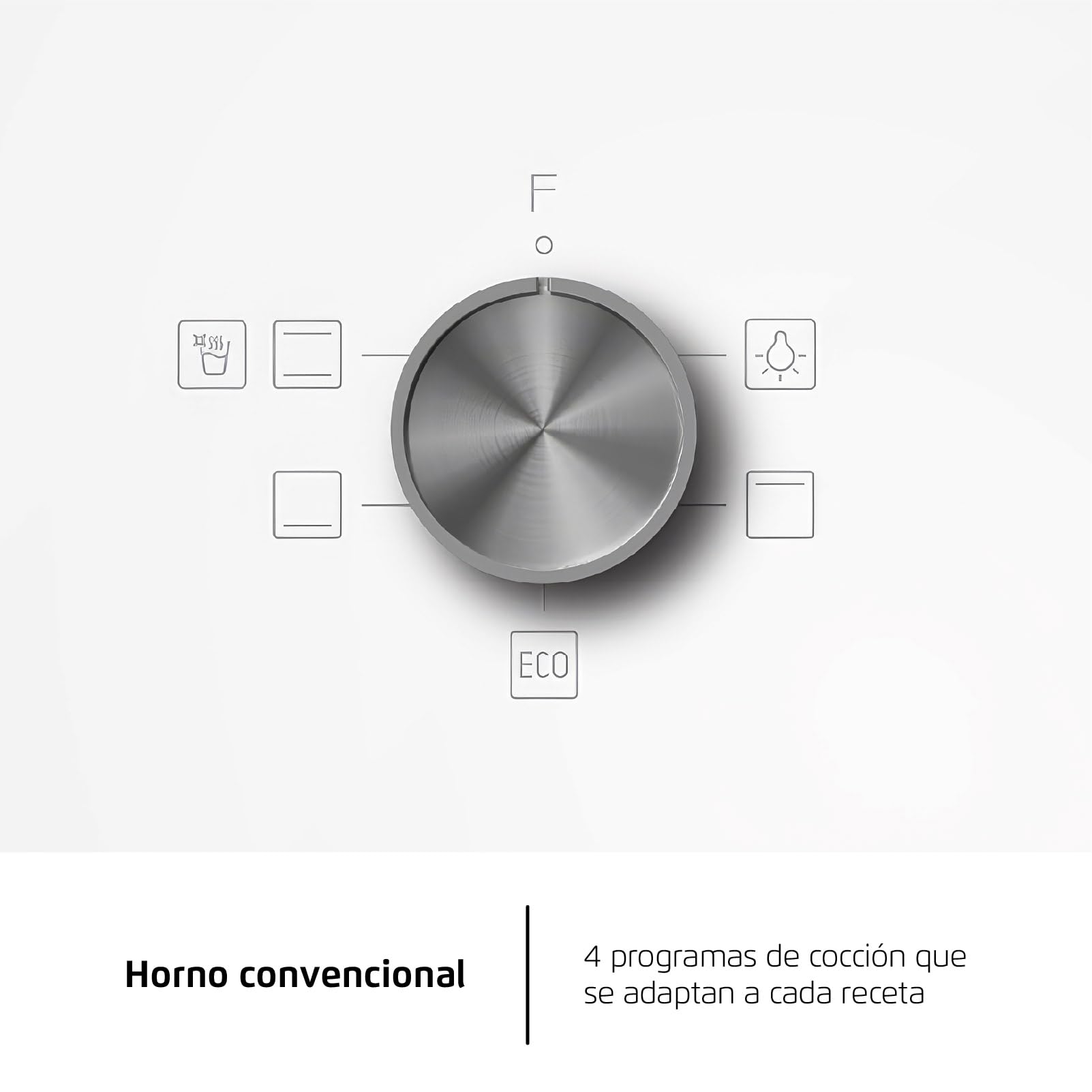 Corbero - Horno Electrico Convencional | CCHM626W | 70L | Hidrólisis y Cocción a Vapor | 2100W | 4 Programas| Doble Cristal | Luz Interior | Cristal Blanco
