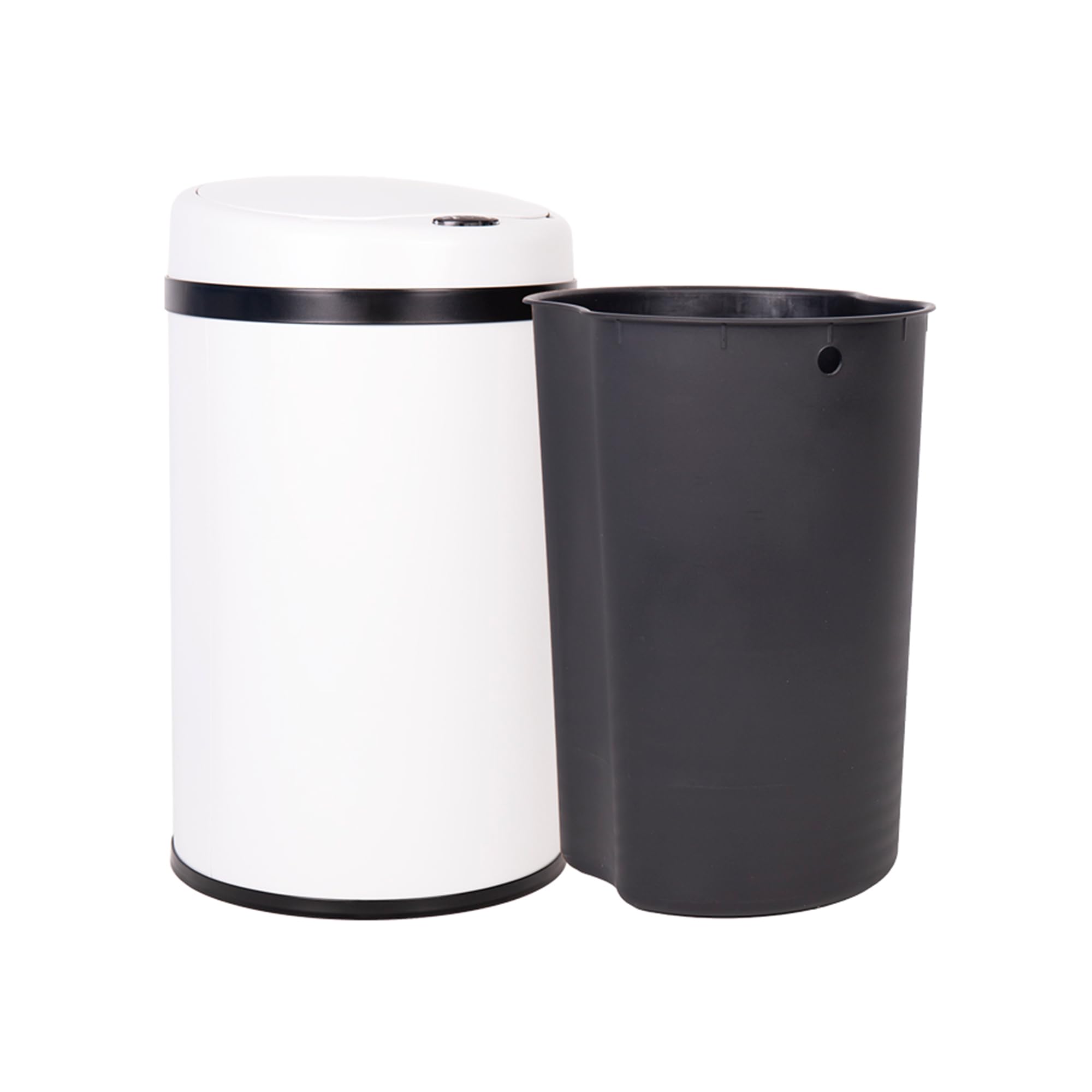 Cofan Cubo de Basura con Sensor de Movimiento, Apertura Automática, Papelera Inteligente, Metal ABS PP, 30 L, Blanco