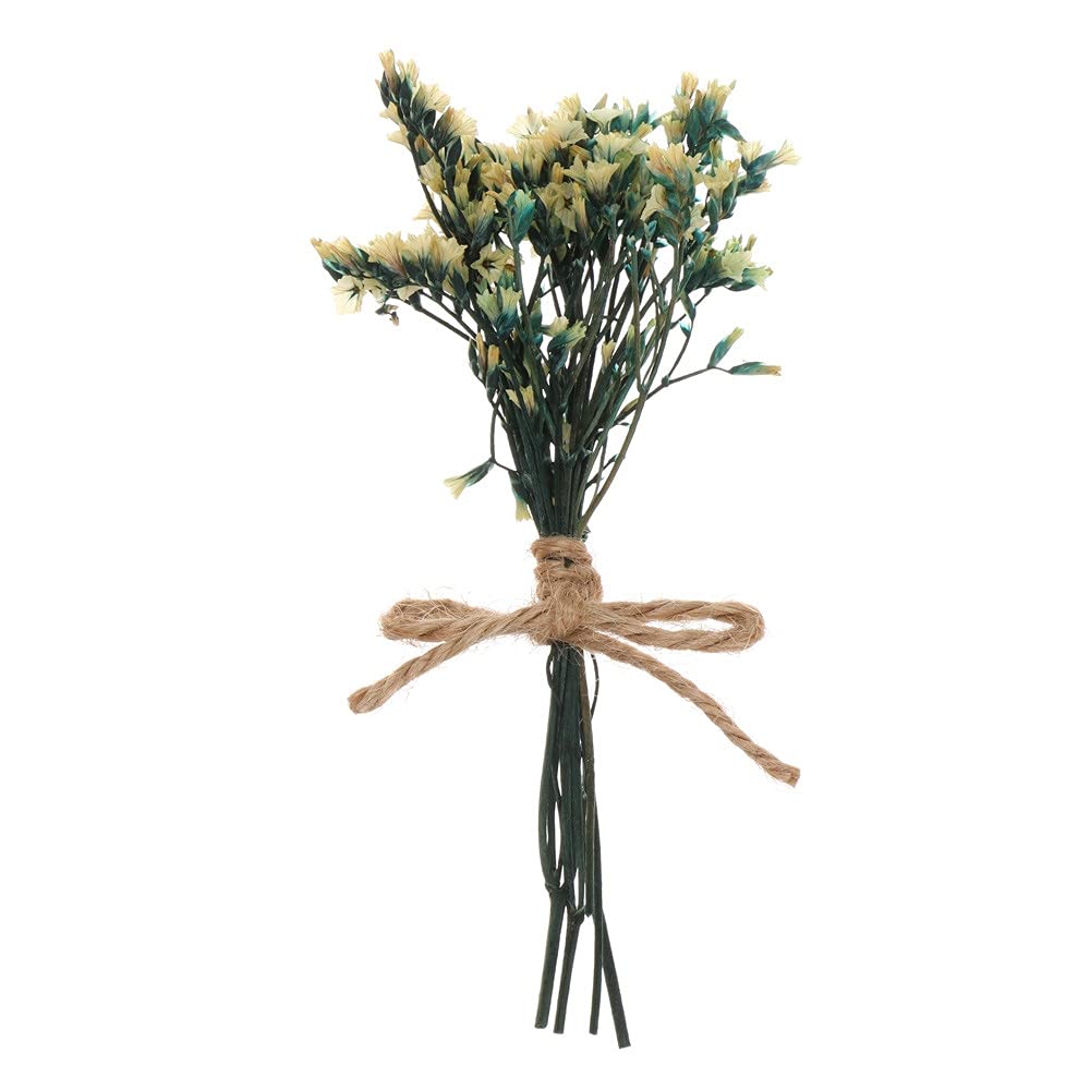 LIJUCAI 1 Bunch Mini Natural Dried Flowers Fresh Preserved Flowers Bouquet Decorative Photography Photo Backdrop Decor,Type 12(15CM)