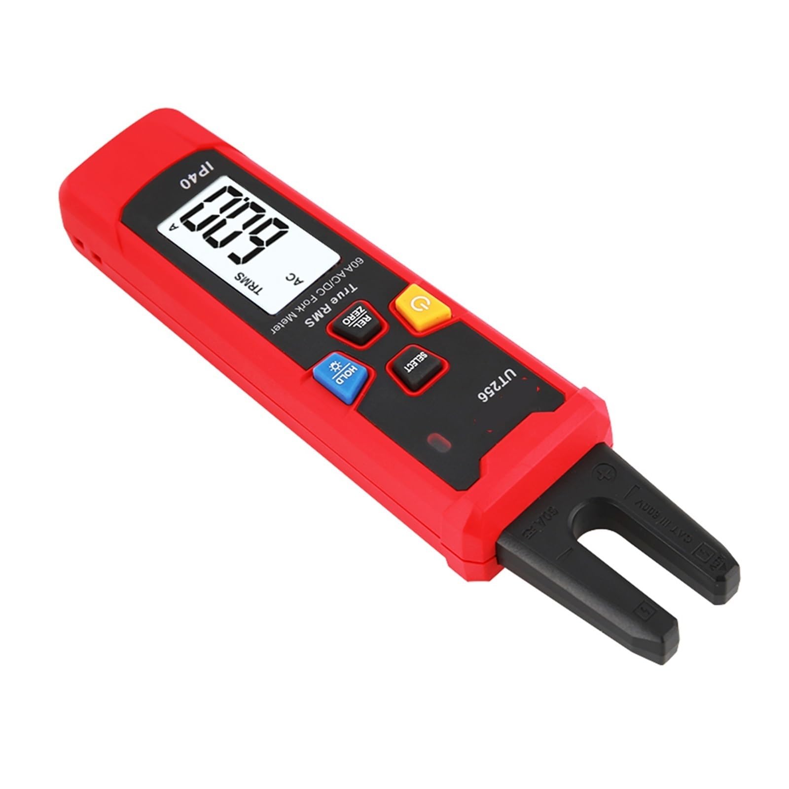 Pinza amperimétrica digital, Medidor De Horquilla Digital UT256 60A AC DC Pinza Amperimétrica Valores Eficaces Verdaderos Alicates Amperímetro NCV Probador Alta Precisión