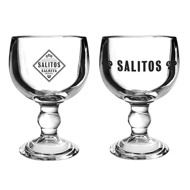 Salitos Salrita Cocktail-Gläser 10er Set inkl. 10x Flaschenhalterung Kelchglas für Cocktails