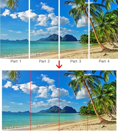 Papier Peint Photo panoramique effet trompe l'œil de luxe vue mer 250x175cm - 7