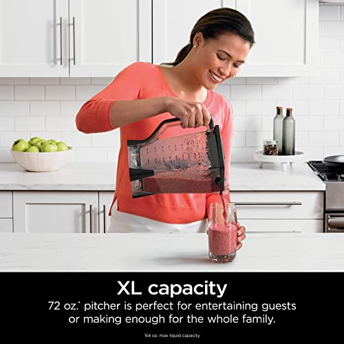 Ninja Professional Blender 1000W, Total Crushing Technology- Smoothies, Ice Crushing & Frozen Fruit, Full-Size Countertop Blender, 72-oz. Pitcher, Black & Grey, BL610 image 5