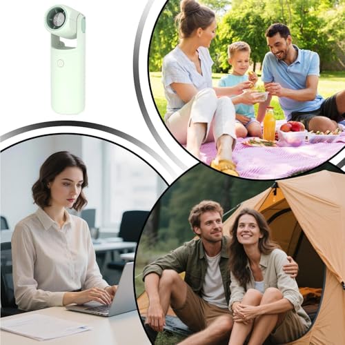 Ventilateur de poche à main 5 vitesses rechargeable compact pour l'été