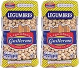 Guillermo | Garbanzo lechoso - Paquete 1 kg. | Calidad Extra | Alimento muy rico nutricionalmente | Hidratos de carbono de absorción lenta (Paquete de 2)