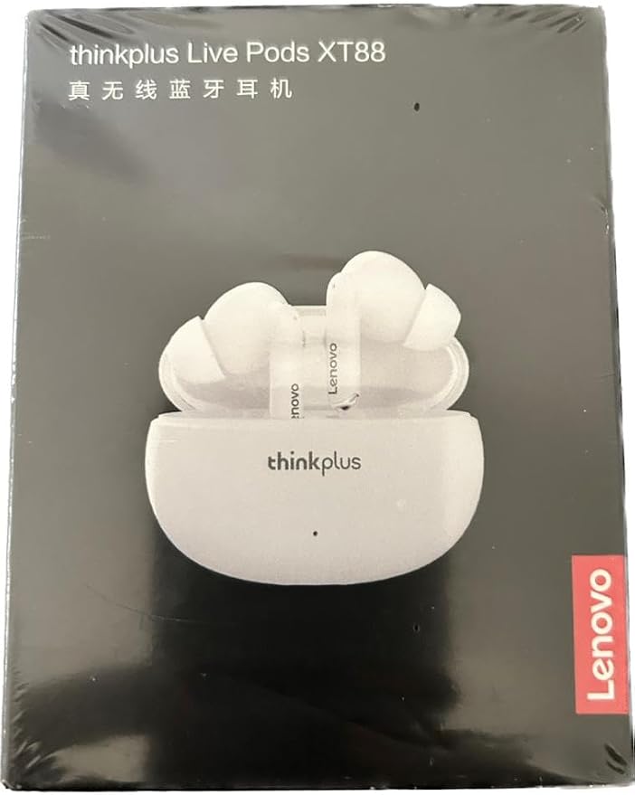Écouteurs Sans Fil Lenovo XT88 Bluetooth - Réduction Du Bruit, Double Stéréo, Intra-auriculaires - Noir