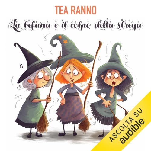 Diseño de la portada del título La befana e il colpo della strega