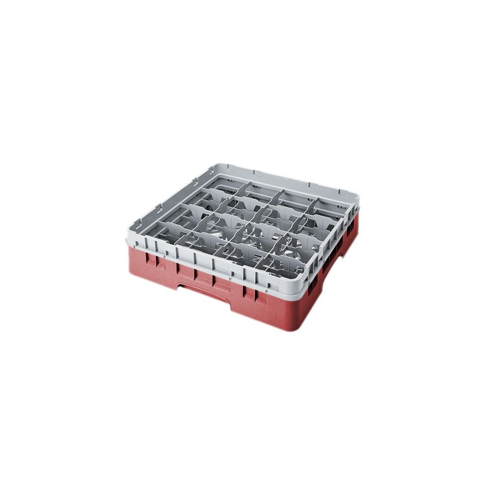 Camrack Glass Rack, W/Extender, Full Size, 16 Compartments, 4-3/8'' Max. Dia, 3-5/8'' Max. Height, (5 Pieces/Unit)