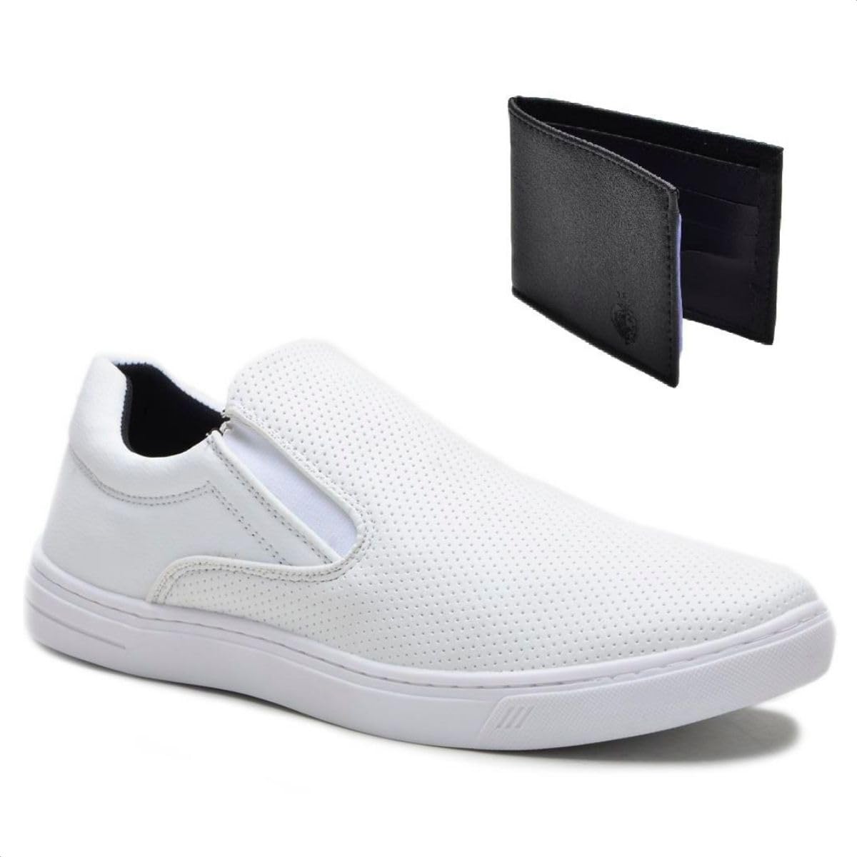 Kit Tênis Casual Masculino Slip On Elástico Conforto + Carteira em promoção! Veja a oferta e mais achadinhos de Tênis 2 Hoje é o melhor dia para comprar Kit Tênis Casual Masculino Slip On Elástico Conforto + Carteira com aquele preço maroto! Promoção! Aproveite a oferta! 2