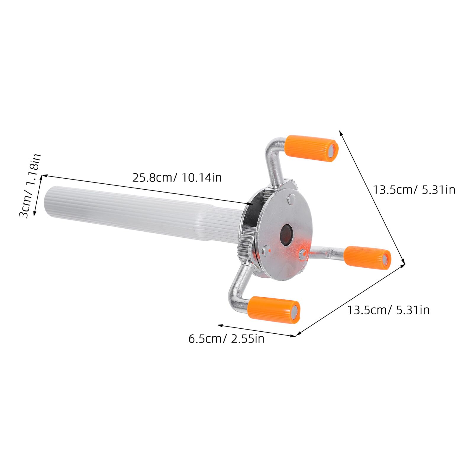 Dispositivo de Extracción de Detectores de Humo para Techos Altos, Herramienta Desmontaje con Cabezal de Garra y Varilla Corta de Aleación de Aluminio, 2 Piezas para Mantenimiento