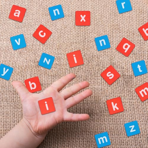SoeUyd Scrabble, Scrabble Junior, Scrabble Reisespiel, Geeignet für 2/3/4/5/6/7/8 Jahre Alt, Buchstabieren Wörter Kinder Puzzle Starter Spielzeug, Pädagogische Starter Wort Spielzeug Geschenke