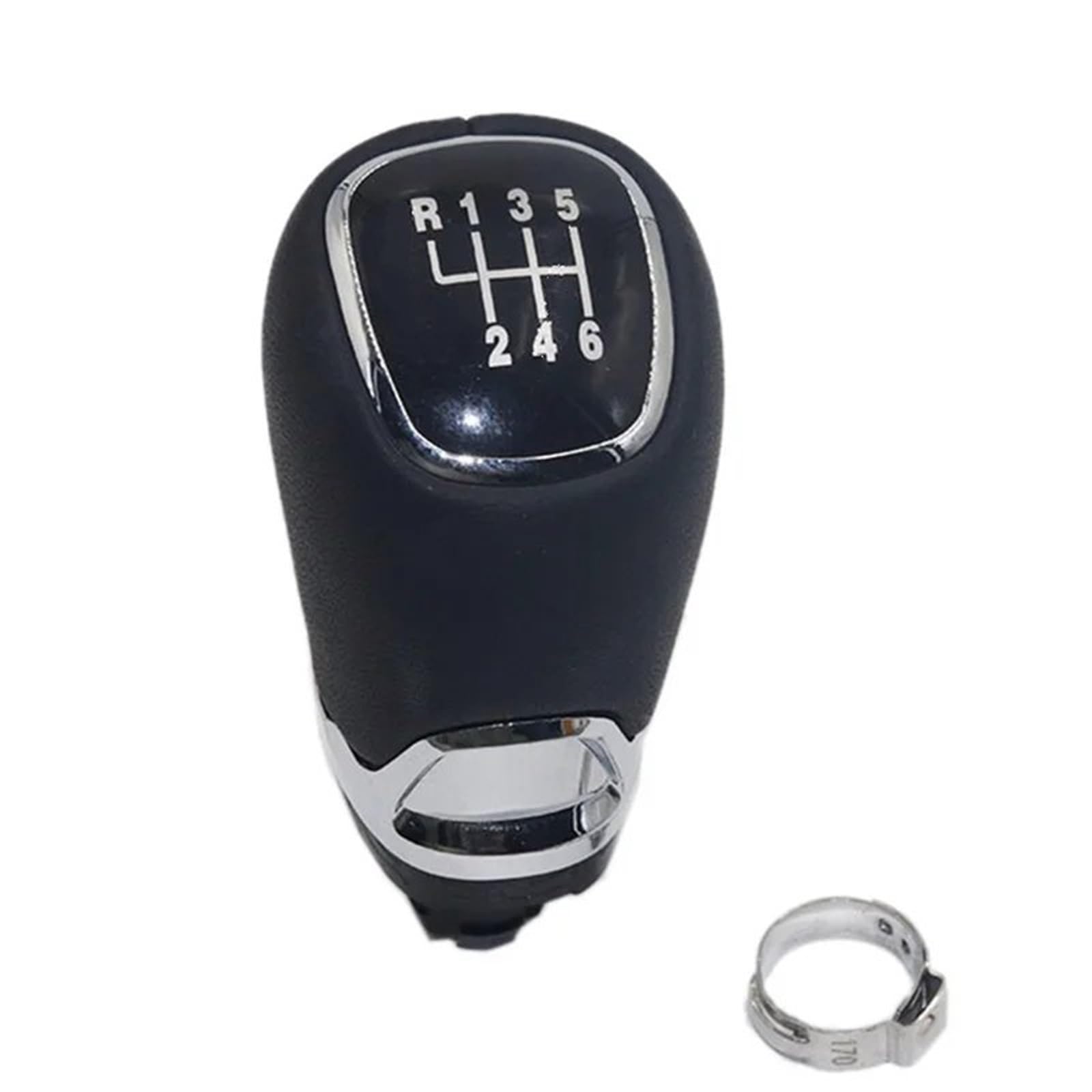HSUKIHO Car Shift Knob Cover for Skoda for Octavia MK3 2014 2015 2016 2017 Car Shift Gear Knob Lever Gaitor Boot Cover(6 Speed knob)