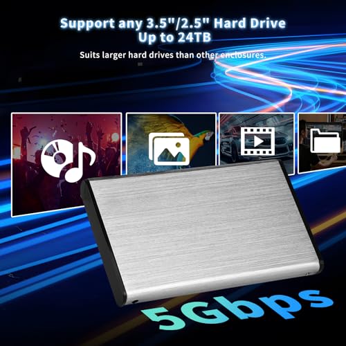 Caja externa para disco duro 2.5" USB 3.0 a SATA III aluminio miniatura 7