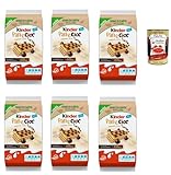 Italian Gourmet Lot Kinder Pan e Cioc x6 (6x 270g) Gâteaux moelleux au cacao avec pépites de chocolat – Snacks sucrés pour petit-déjeuner & goûter, format famille, italienne + Italian Gourmet Polpa